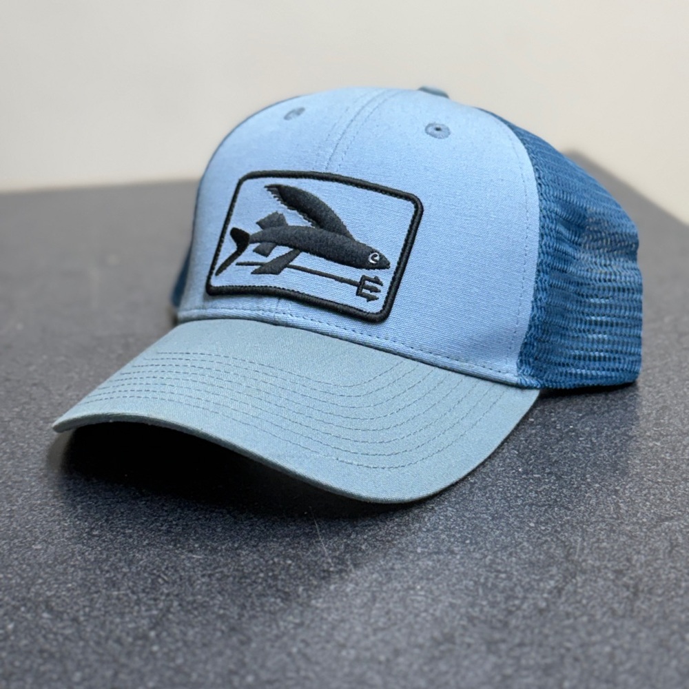 Patagonia lopro trucker flying fish trident hat